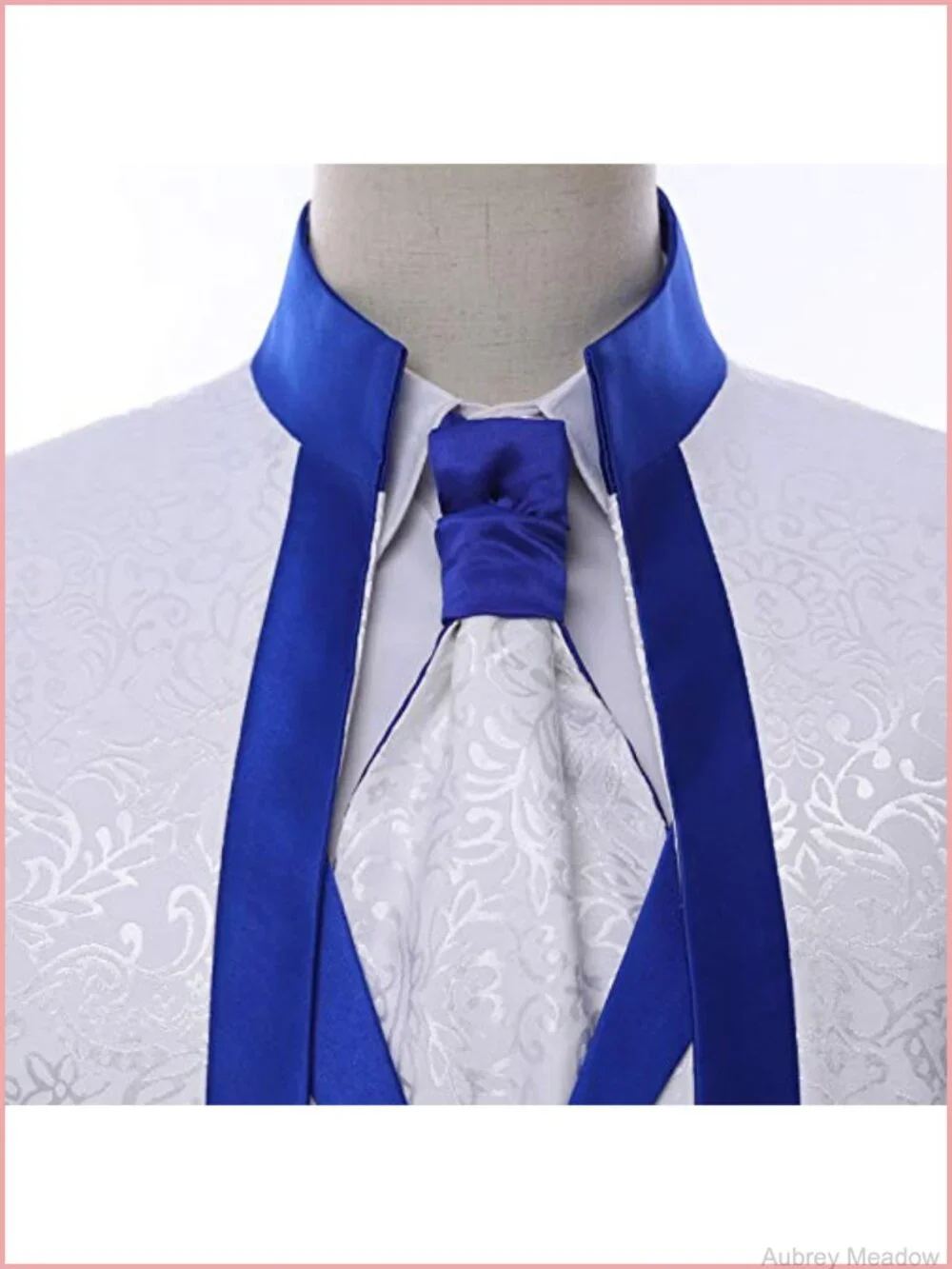 Slim Fit Floral Tuxedo 3 Piece Suit Jacket Vest Pants Prom Wedding